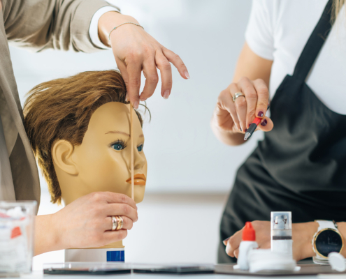 Cosmetology education for Permanent Make up eyebrows in Beauty Esthetic Center