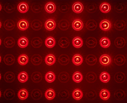 Detail Of Red Light Therapy Panel For Skin Health