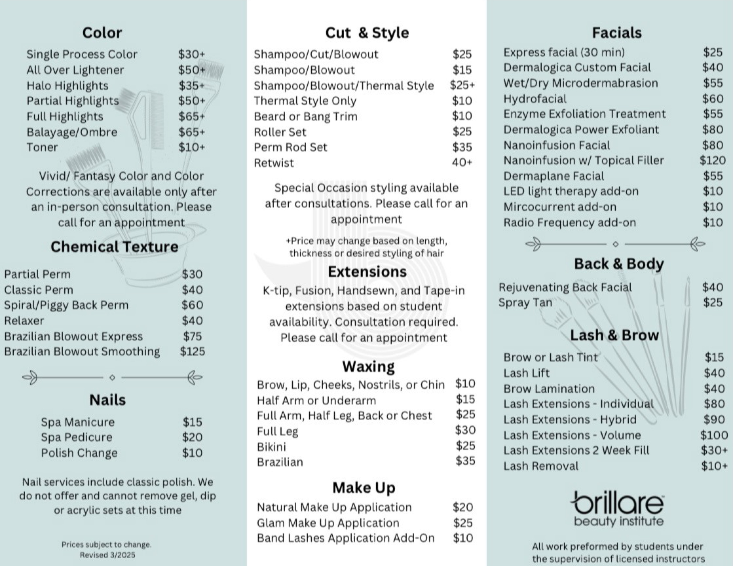 Chattanooga Menu Of Services